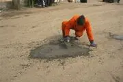 بتن به جای آسفالت اینبار در بره سر رودبار + تصاویر