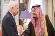 «مک کین» با پادشاه عربستان در ریاض دیدار و گفت وگو کرد