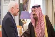 «مک کین» با پادشاه عربستان در ریاض دیدار و گفت وگو کرد
