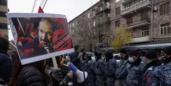ادامه اعتراضات به نخست وزیر ارمنستان در ایروان