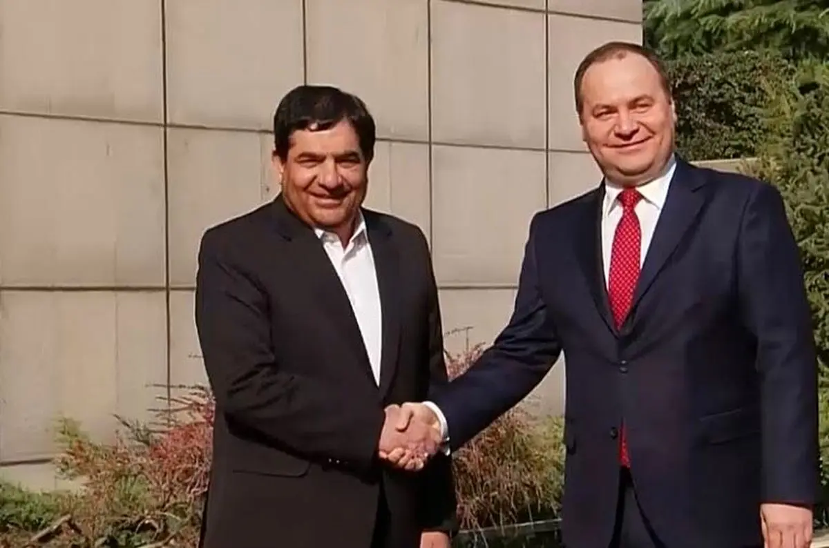 استقبال رسمی محمد مخبر از نخست وزیر بلاروس