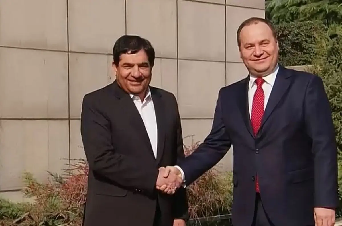 استقبال رسمی محمد مخبر از نخست وزیر بلاروس