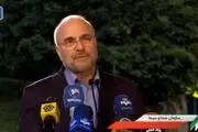 فیلم ادای احترام قالیباف به مزار حاج قاسم

