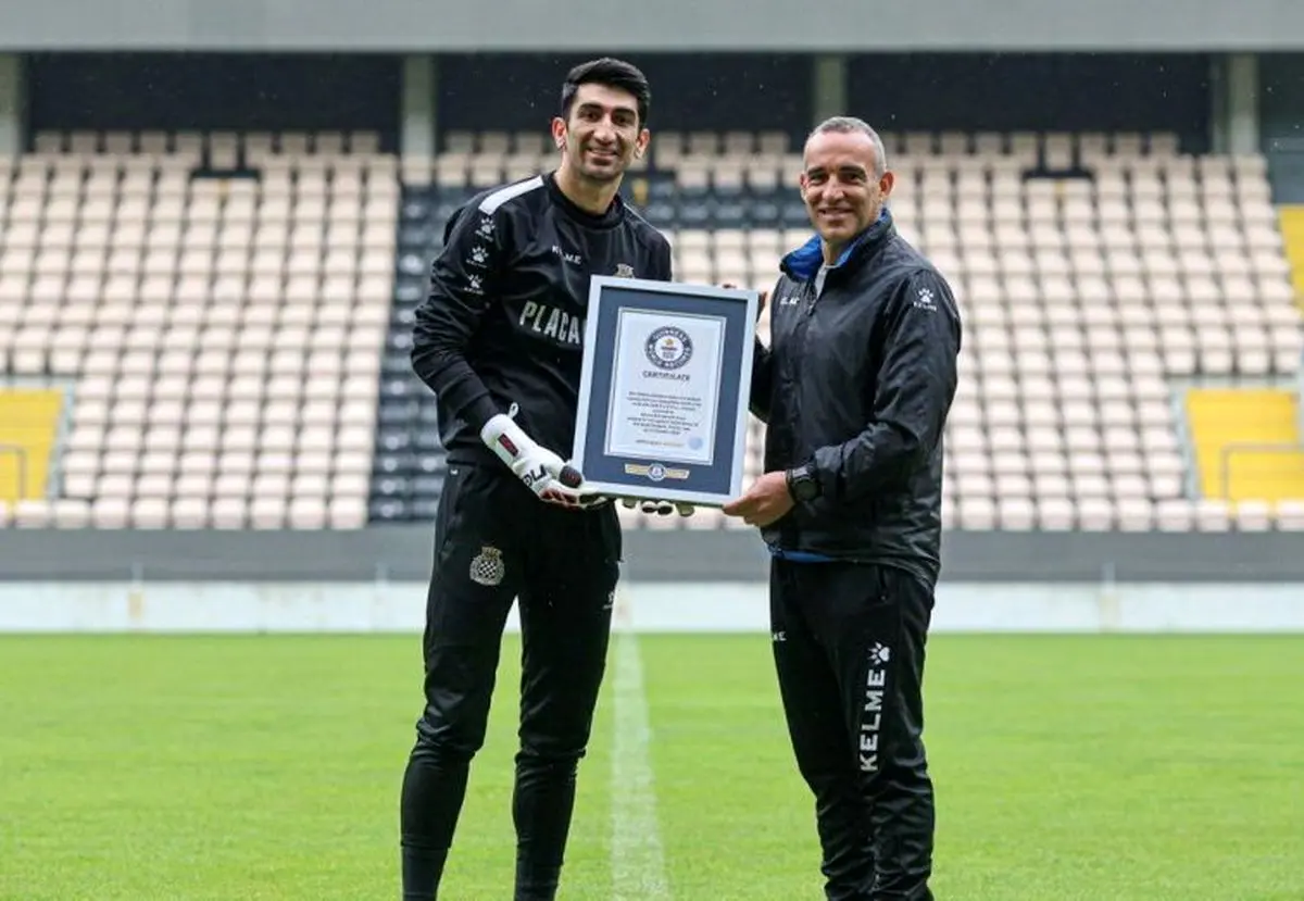 جدیدترین رکورد علیرضا بیرانوند در گینس| رکورد بازی با پای بیرانوند