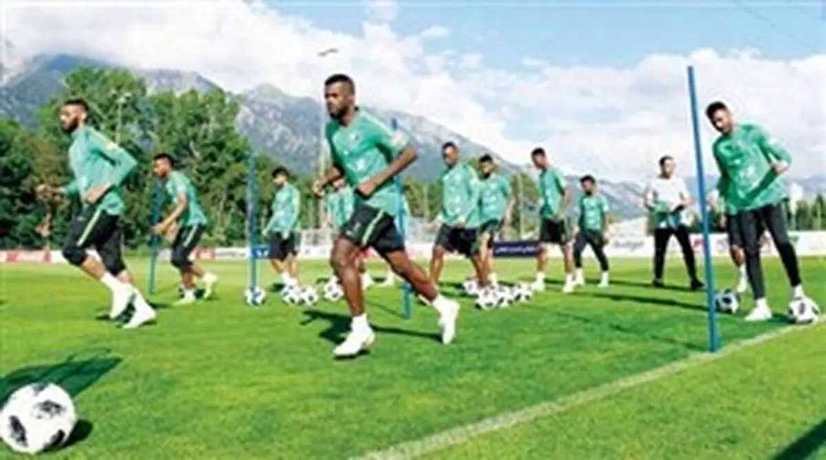  آماده سازی تیم ملی عربستان برای بازی ایتالیا 