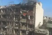 تصویری از انفجار در حوالی میدان ولیعصر تهران