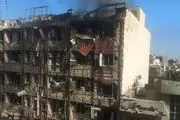 تصویری از انفجار در حوالی میدان ولیعصر تهران