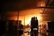 آتش‌سوزی مرگبار در کارخانه ایران چسب/ گزارش تصویری