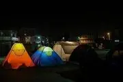 شب های سرد نوار زلزله/ گزارش تصویری