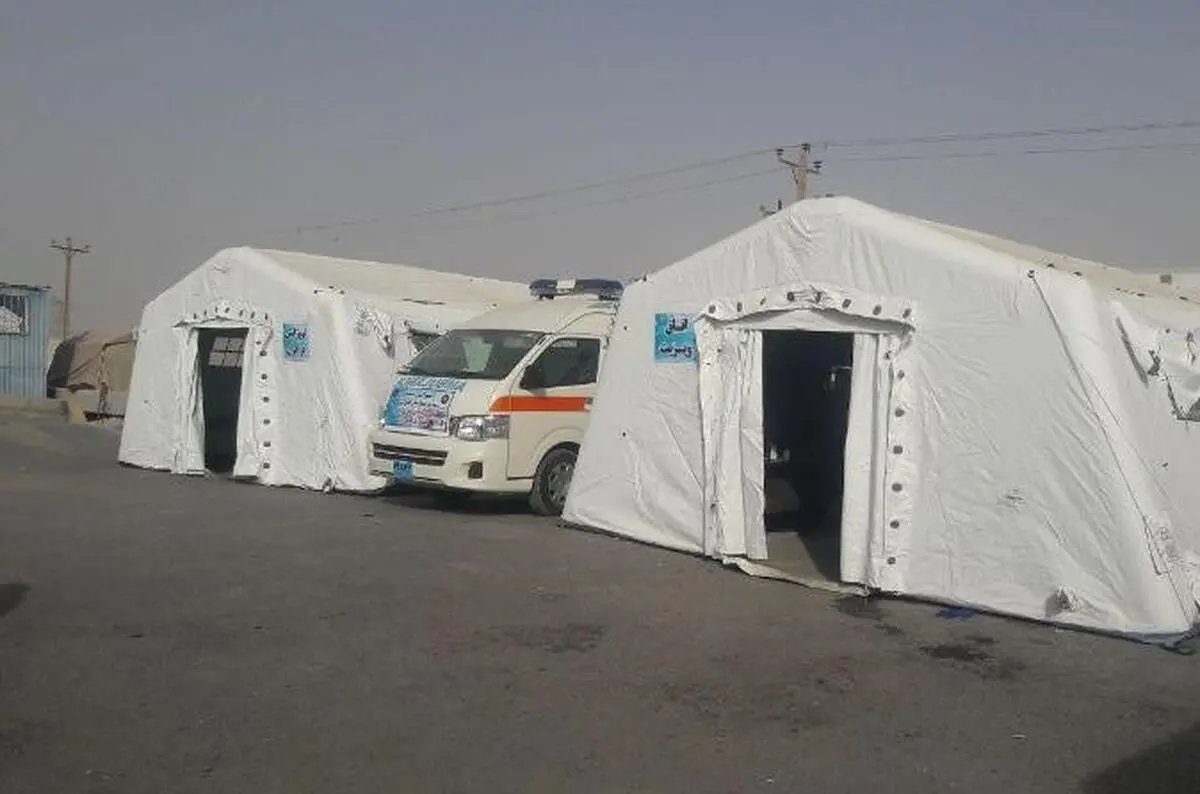 استقرار بیمارستان صحرایی سپاه در مناطق سیل‌زده