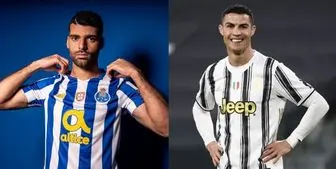 تقابل مهدی طارمی و رونالدو در لیگ قهرمانان اروپا