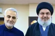 آخرین دیدار حاج قاسم با سید حسن نصرالله+فیلم
