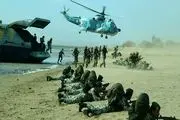 عملیات تاخت آبخاکی تکاوران و تفنگداران نیروی دریایی درسواحل مکران