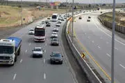 ترافیک عادی و روان در جاده های کشور