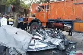 تصادف مرگبار کامیون با اتوبوس در محور بجنورد/عکس 