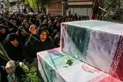 تشییع پیکر ۹ شهید گمنام دوران دفاع مقدس/ گزارش تصویری