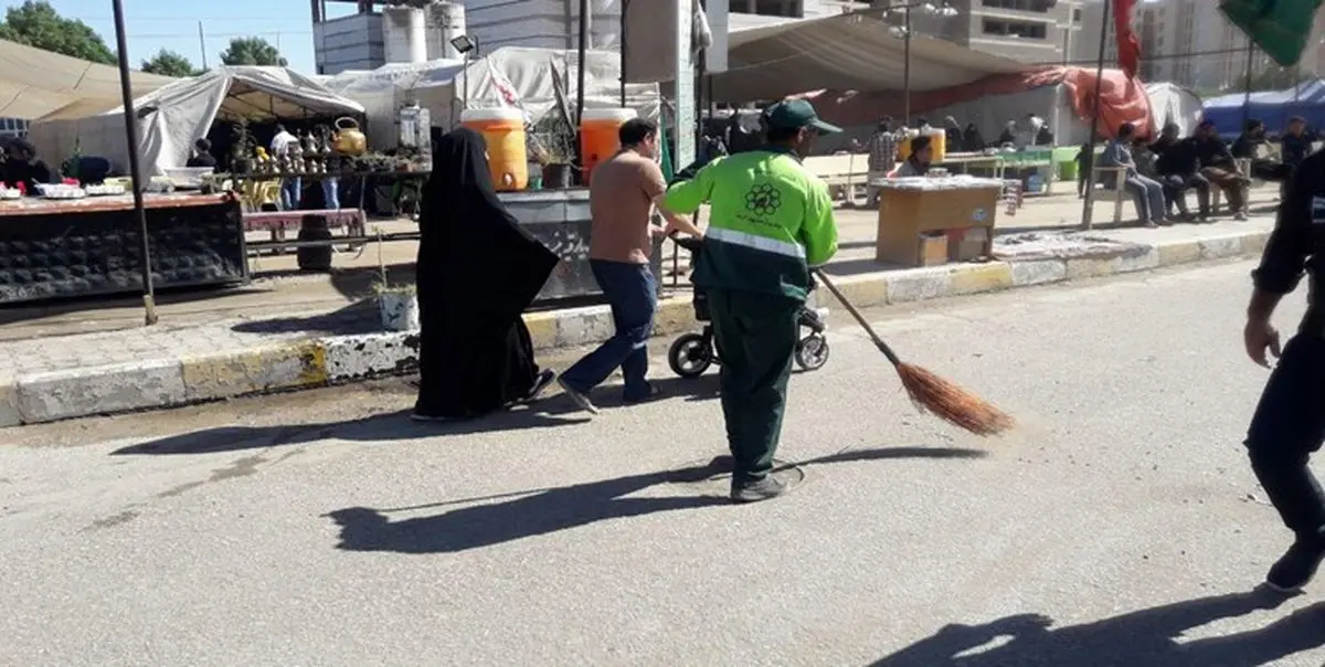 جمعآوری روزانه ۳ هزار تن زباله در کربلا توسط خدامالحسین