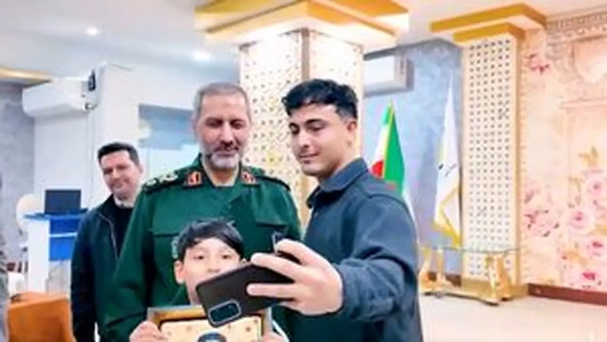 دیدار فرمانده نیروی هوافضای سپاه با فرزندان شهدا