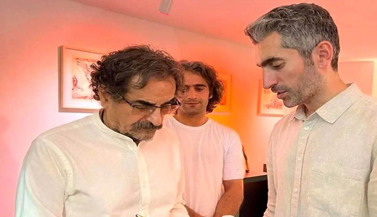 «شهرام ناظری» و «سروش صحت» در کتابفروشی مجتبی جباری