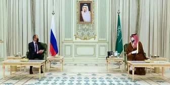 دیدار وزیر خارجه روسیه در ریاض با ولی‌عهد سعودی