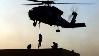 هلی برن نظامیان آمریکا در دیرالزور برای ربودن غیرنظامیان