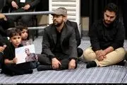 پسر سردار حاجی زاده در شب اول مراسم عزاداری در بیت رهبری
