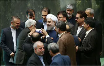 همراهان روحانی در جلسه بررسی صلاحیت وزرای پیشنهادی