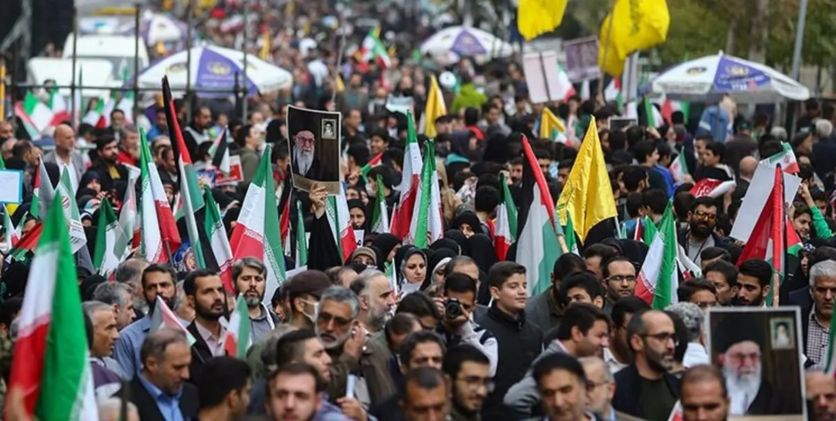 حماسه دوباره ایرانیان در‌محکومیت آمریکا و اسرائیل/ خط و نشان جوانان برای دشمنان+فیلم و عکس