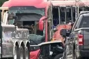 ۷ کشته و ده‌ها زخمی بر اثر واژگونی اتوبوس 