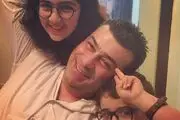 عکس جالب گوینده خبر با فرزندانش