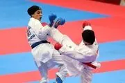 بانو کاراته باز ایرانی؛ نقره ای شد