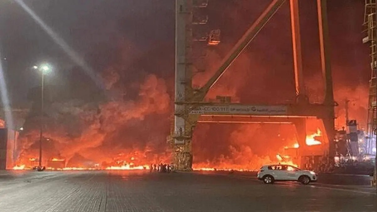 علت انفجار جبل‌علی امارات اعلام شد