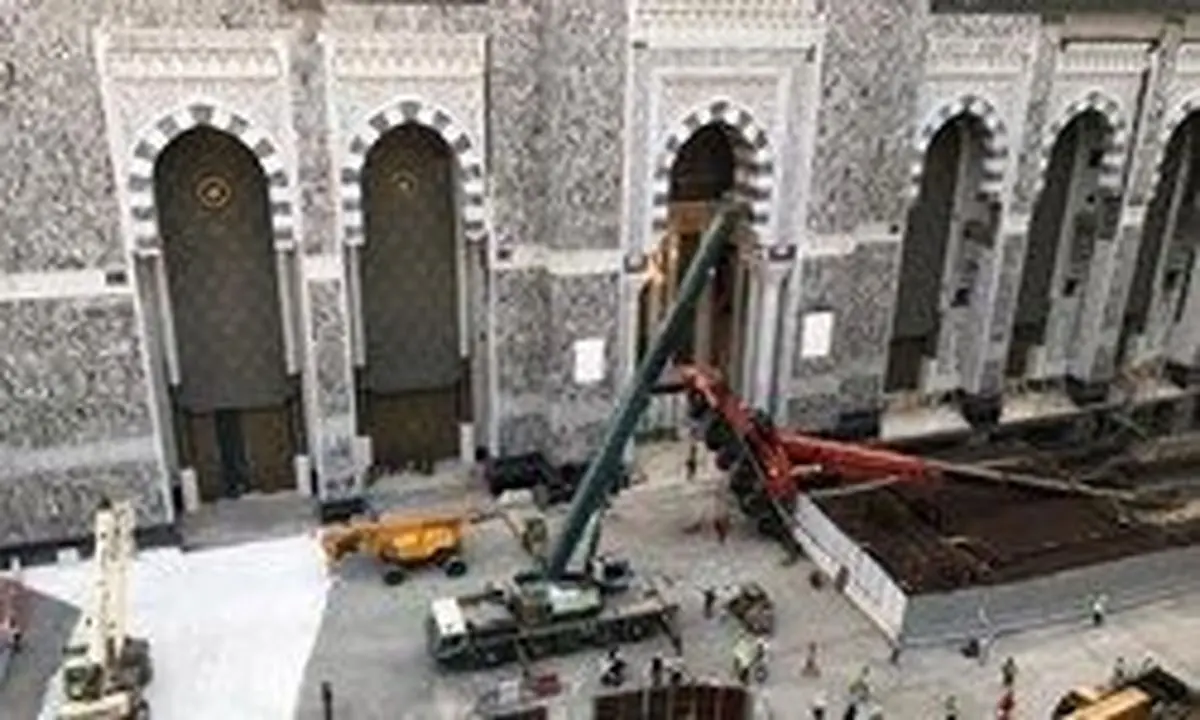 سقوط دوباره جرثقیل در مسجدالحرام