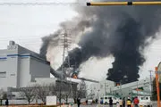 ببینید| یک نیروگاه حرارتی ژاپن منفجر شد