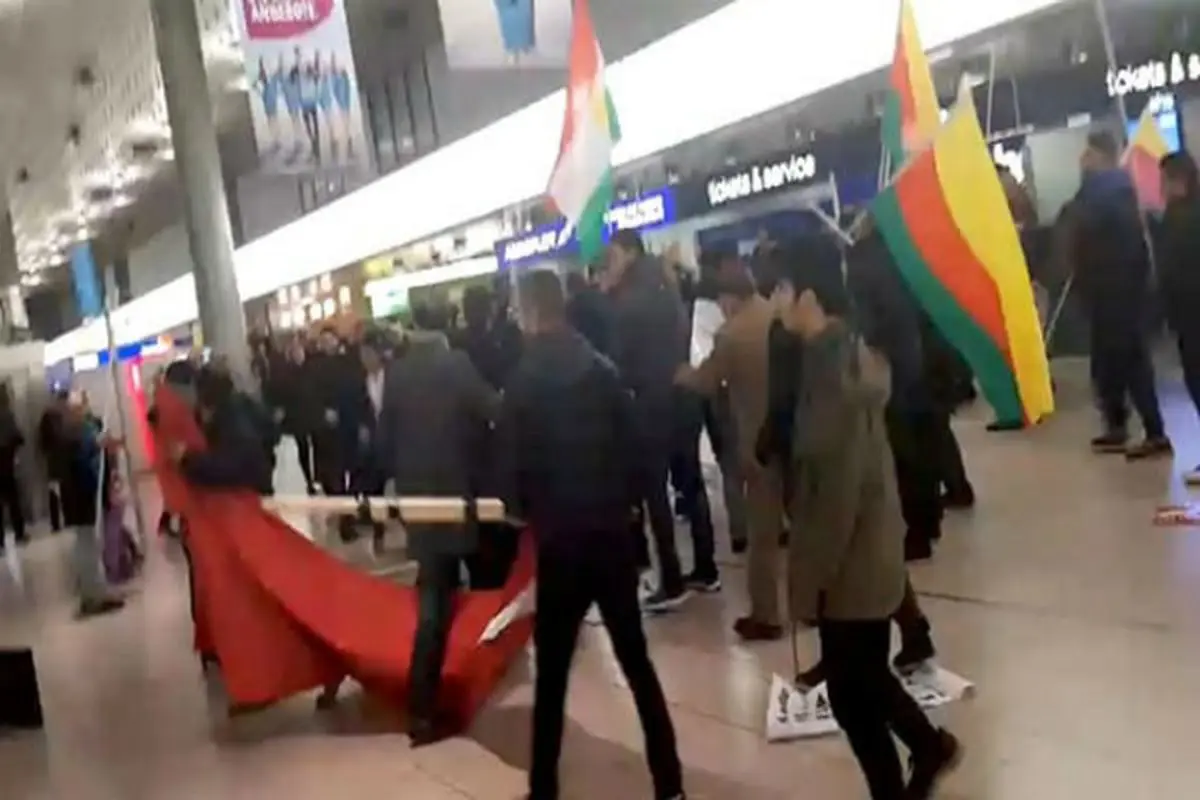 درگیری در فرودگاه هانوفر آلمان
