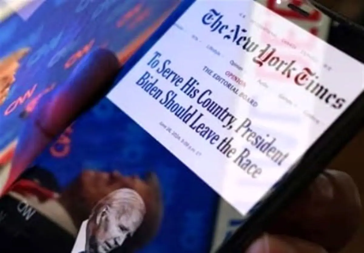 درخواست نیویورک تایمز از بایدن برای کنار کشیدن از انتخابات