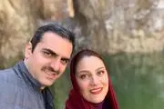سلفی بازیگر «افرا» و همسرش در ماشین /عکس