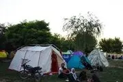  چادرنشینی مردم تازه‌آباد پس از زلزله/ گزارش تصویری