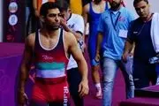 مدال نقره حسین خانی در کشتی قهرمانی آسیا