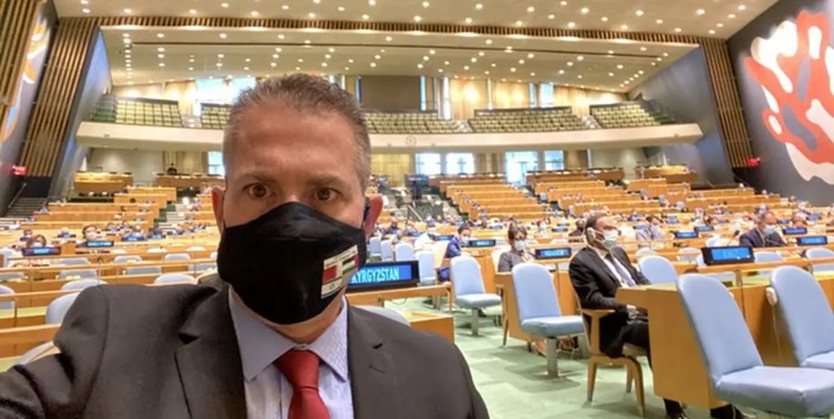 خروج دیپلمات صهیونیست هنگام پخش سخنان اردوغان