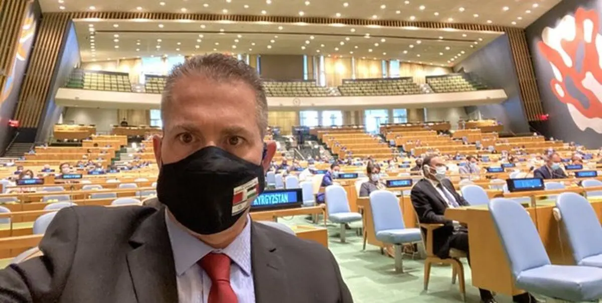 خروج دیپلمات صهیونیست هنگام پخش سخنان اردوغان 