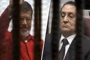 محمد مرسی و حسنی مبارک برای نخستین بار رو در روی هم قرار می‌گیرند