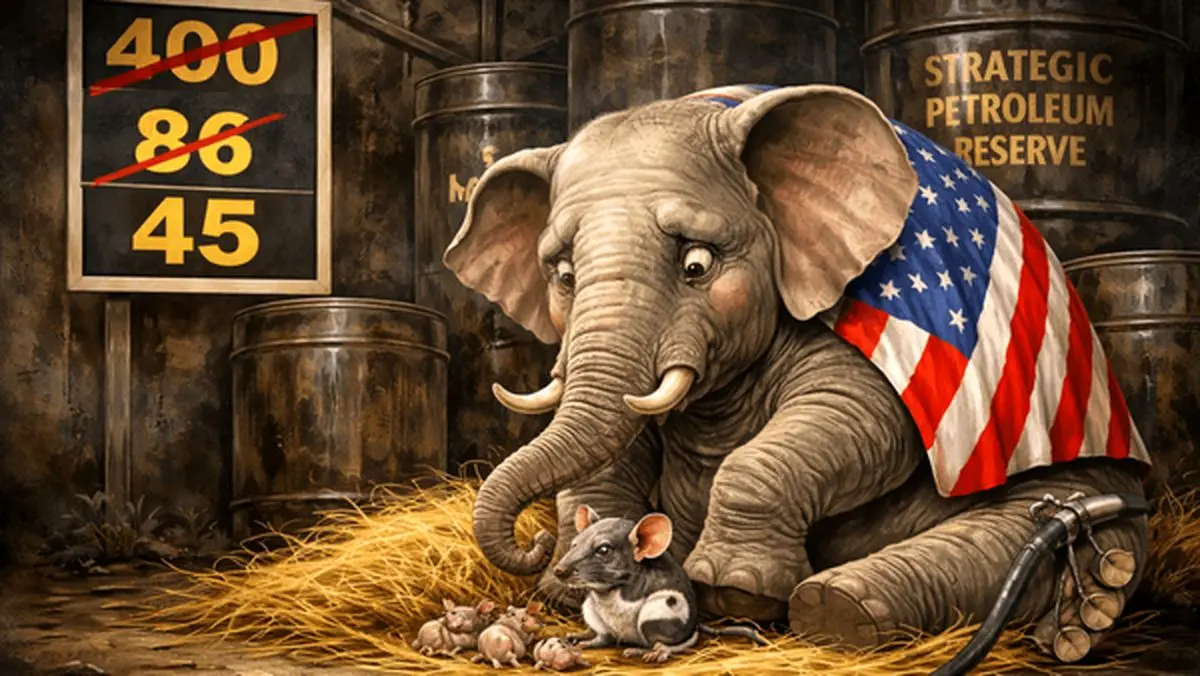 فیل آمریکا در ذخایر استراتژیک نفت موش زایید