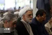 سرلشکر جعفری، رئیس قوهقضائیه، وزیر راه، وزیر صمت و نایبرئیس مجلس در نمازجمعهٔ تهران