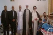 عیادت امام جمعه و رئیس بنیاد شهید کرمان از جانباز بلوچ مدافع اسلام+ تصاویر