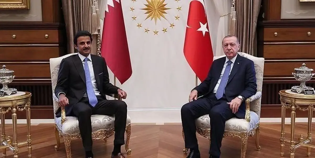 گفت‌وگوی اردوغان با امیر قطر
