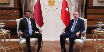 گفت‌وگوی اردوغان با امیر قطر
