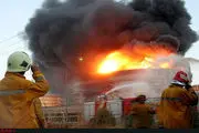 آتش‌سوزی در مخزن نفت پالایشگاه تهران
