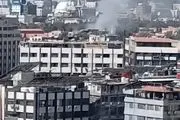 انفجار نزدیک هتل محل اقامت ماکرون در دمشق