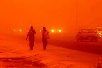 توفان گرد و غبار عراق را درنوردید+فیلم